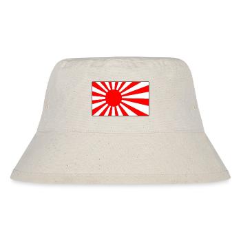 Logo des Dojos der aufgehenden Sonne - Stanley/Stella recycelter Bucket Hat - Naturweiß - Vorne