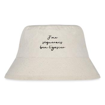 Ich würde mir den Hals lutschen - Stanley/Stella recycelter Bucket Hat - Naturweiß - Vorne