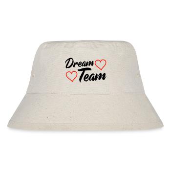 Dream Team - Stanley/Stella recycelter Bucket Hat - Naturweiß - Vorne