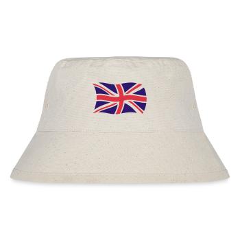 England Flagge - Stanley/Stella recycelter Bucket Hat - Naturweiß - Vorne