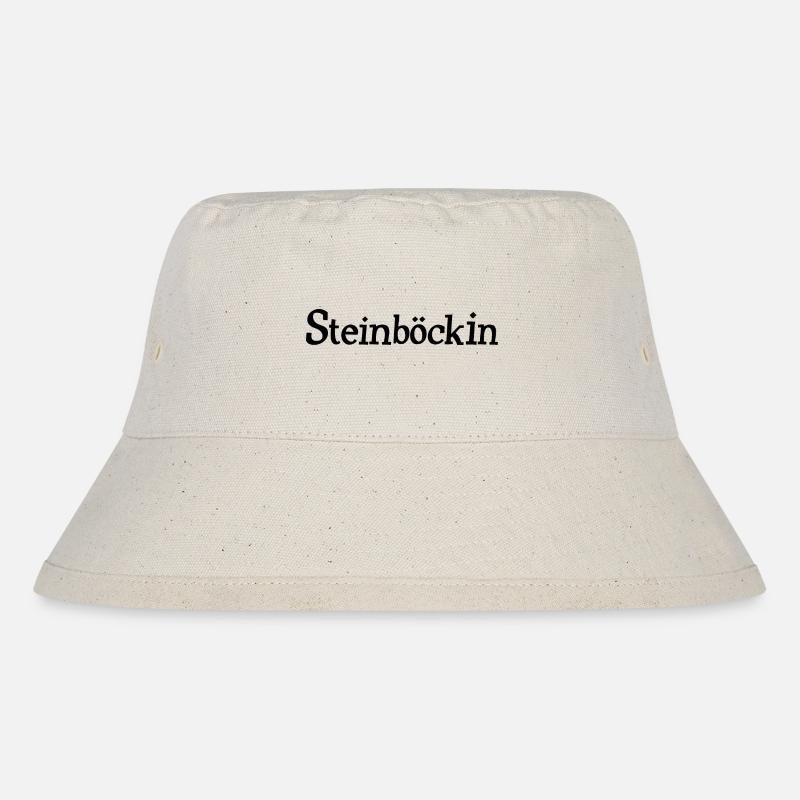 Sternzeichen Steinbock Steinböckin - Stanley/Stella recycelter Bucket Hat - Naturweiß