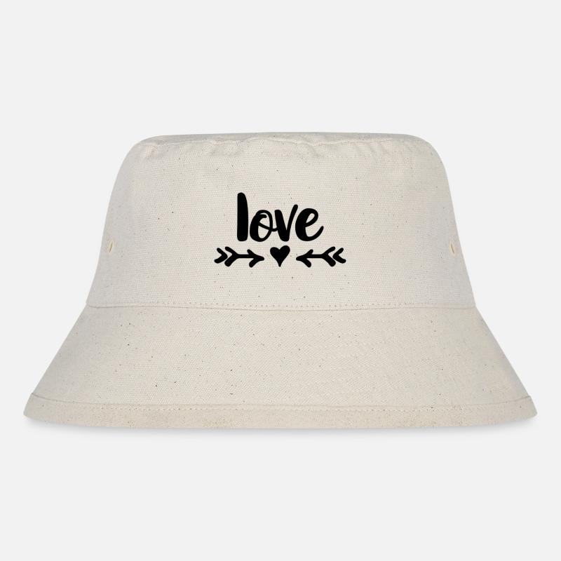 Love Heart Arrows Design - Bob recyclé Stanley/Stella - blanc naturel