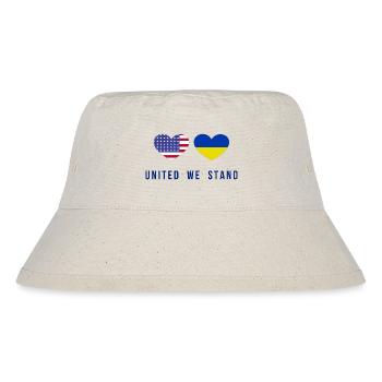 Unis nous sommes aux États-Unis et en Ukraine - Bob recyclé Stanley/Stella - blanc naturel - Devant