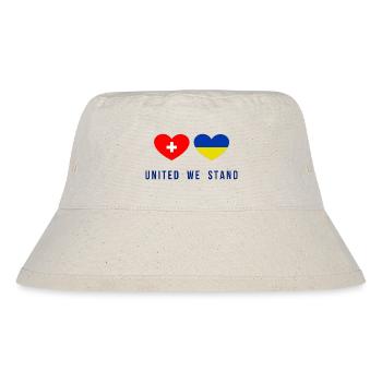 Unis nous sommes la Suisse et l’Ukraine - Bob recyclé Stanley/Stella - blanc naturel - Devant