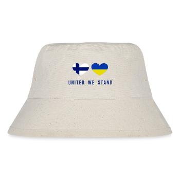 Unis nous sommes la Finlande et l’Ukraine - Bob recyclé Stanley/Stella - blanc naturel - Devant