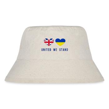 United we stand Great Britain and Ukraine - Stanley/Stella Recycled Bucket Hat - natural - Front