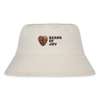 Bohnen der Freude - Kaffee Kaffeebohne in Herzform - Stanley/Stella recycelter Bucket Hat - Naturweiß - Vorne
