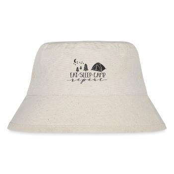 Design Natur Nacht Flucht - Stanley/Stella recycelter Bucket Hat - Naturweiß - Vorne