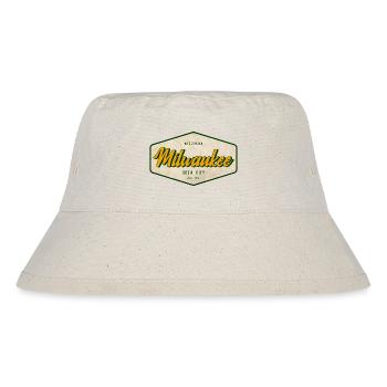 Milwaukee Retro Beer Sign - Stanley/Stella Recycled Bucket Hat - natural - Front