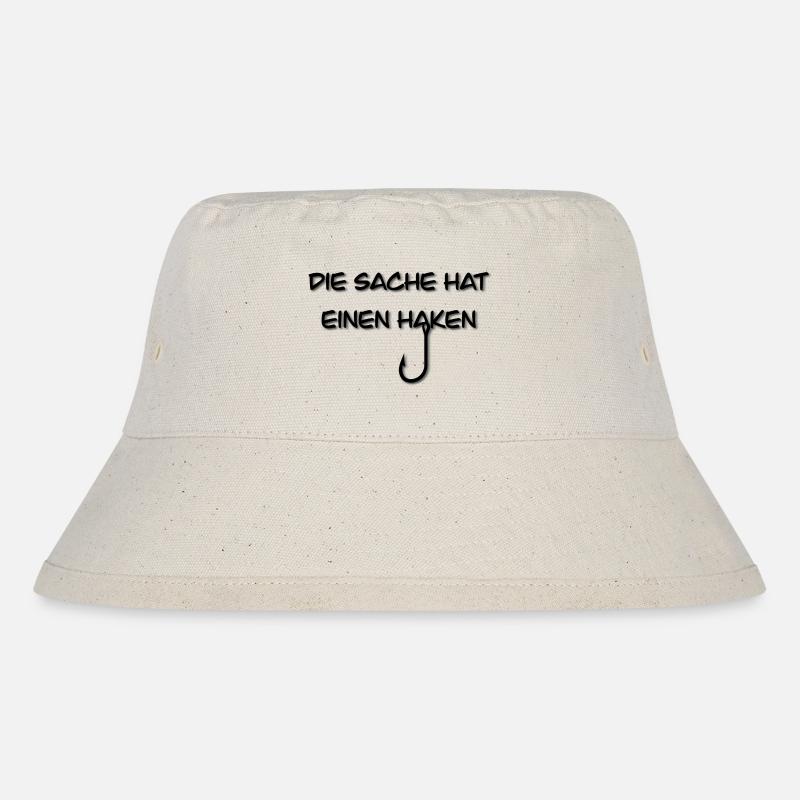 Angelhaken - Stanley/Stella recycelter Bucket Hat - Naturweiß