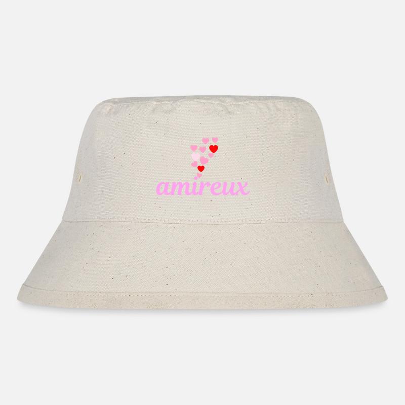 "FRIENDS" - STÖCKE - Stanley/Stella recycelter Bucket Hat - Naturweiß