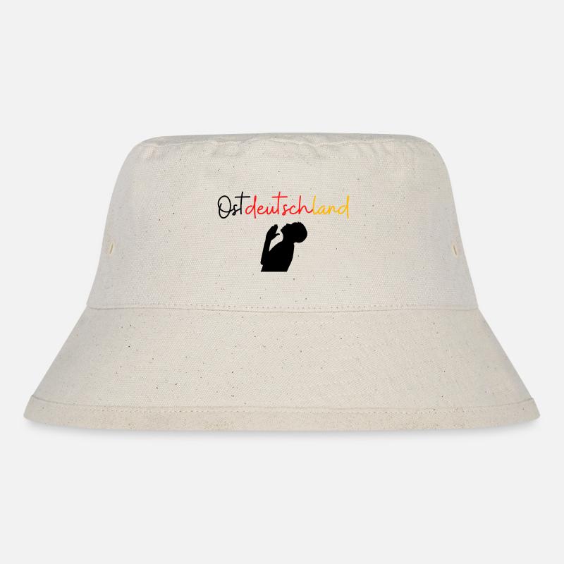 Ostdeutschland - Stanley/Stella recycelter Bucket Hat - Naturweiß