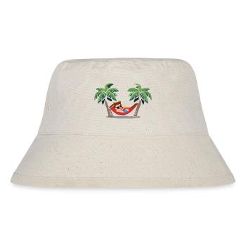 Hängematte Sommer Strand - Stanley/Stella recycelter Bucket Hat - Naturweiß - Vorne