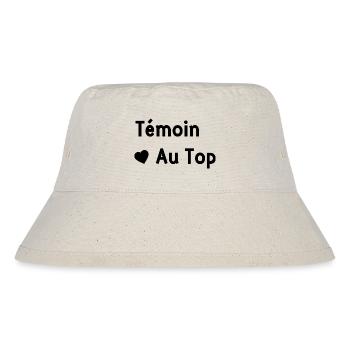 Témoin au top - Bob recyclé Stanley/Stella - blanc naturel - Devant