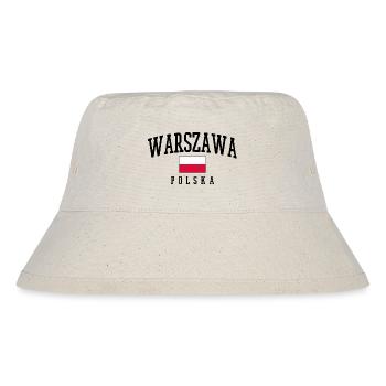 Warsaw - Warszawa - Stanley/Stella Recycled Bucket Hat - natural - Front
