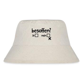 Bier Gerstensaft Alkohol Party - Stanley/Stella recycelter Bucket Hat - Naturweiß - Vorne