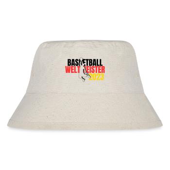 Basketball WM 2023 Fan-Shirt Weltmeister - Stanley/Stella recycelter Bucket Hat - Naturweiß - Vorne