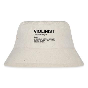 Violinist Definition - Stanley/Stella Recycled Bucket Hat - natural - Front