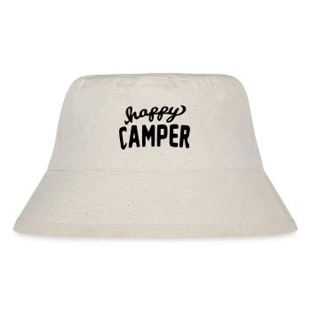Ella Lopez "happy camper" - Stanley/Stella recycelter Bucket Hat - Naturweiß - Vorne