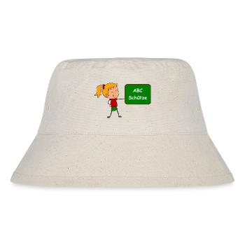Einschulung ABC Schütze - Stanley/Stella recycelter Bucket Hat - Naturweiß - Vorne