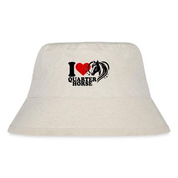 I love Pferd Quarter Horse - Stanley/Stella Recycled Bucket Hat - natural - Front