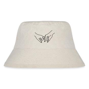 Friendship / Promise / Hands - Stanley/Stella Recycled Bucket Hat - natural - Front