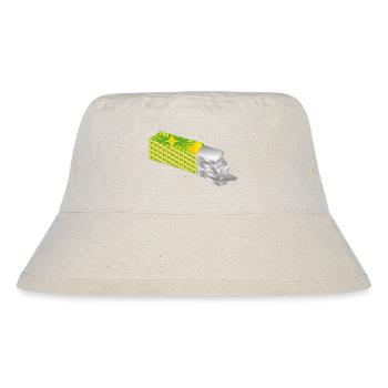 Kaugummi-Packung – Frisch, bunt und voller Energie - Stanley/Stella recycelter Bucket Hat - Naturweiß - Vorne