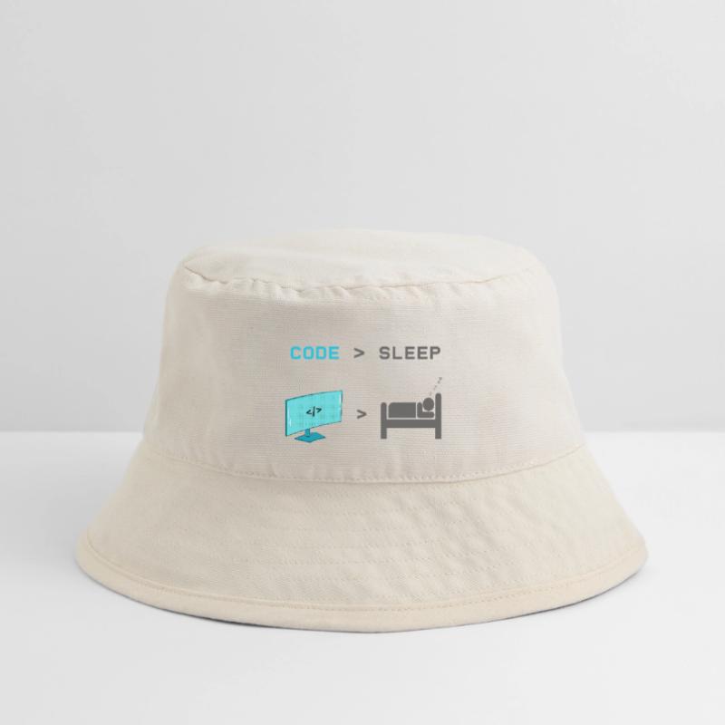 Code vs Sleep: Coder in Sleep Mode Stanley/Stella Recycled Bucket Hat