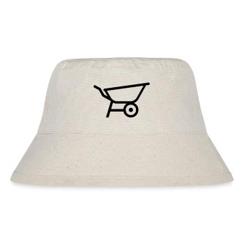 Schubkarre - Stanley/Stella recycelter Bucket Hat - Naturweiß - Vorne