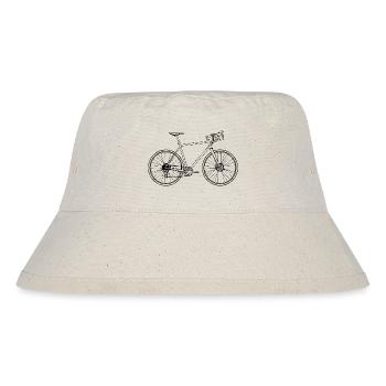Rennrad Minimal Art Retro – Geschwindigkeit pur - Stanley/Stella recycelter Bucket Hat - Naturweiß - Vorne