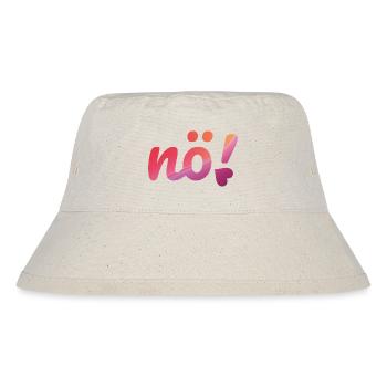 Nope neon pink & purple gradient with the slogan Nope. - Stanley/Stella Recycled Bucket Hat - natural - Front