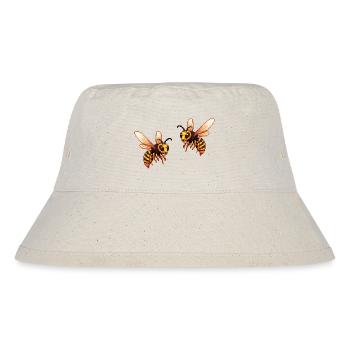 Pixel Hornisse Biene - Stanley/Stella recycelter Bucket Hat - Naturweiß - Vorne