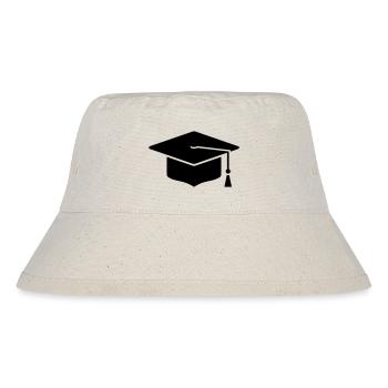 PhD Hat Graduation Icon - Stanley/Stella Recycled Bucket Hat - natural - Front
