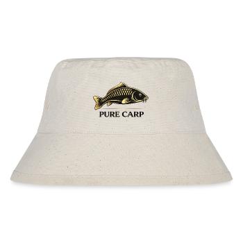 Pure Carp Minimal – Sauberes Angeldesign - Stanley/Stella recycelter Bucket Hat - Naturweiß - Vorne