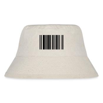 barcode - Stanley/Stella recycelter Bucket Hat - Naturweiß - Vorne