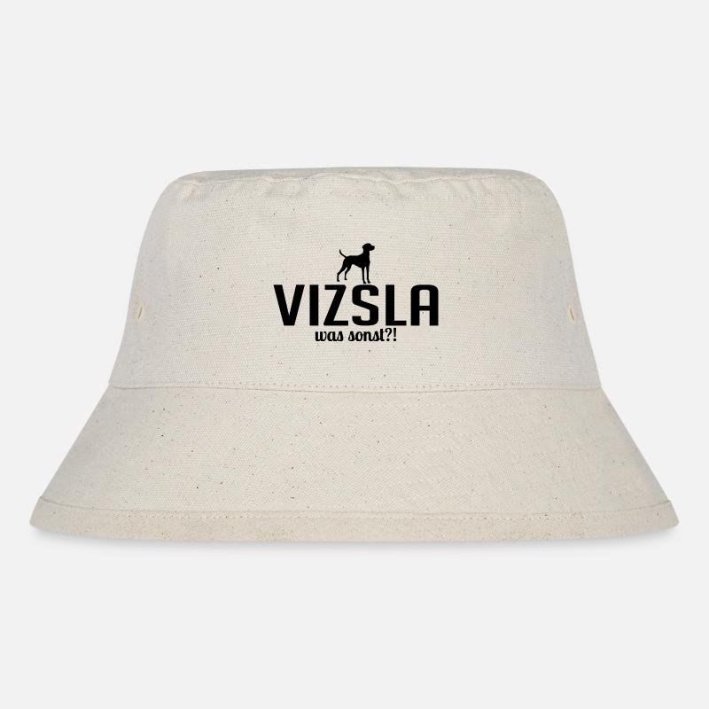 Vizsla was sonst Hunde Hund Spruch Wilsigns - Stanley/Stella recycelter Bucket Hat - Naturweiß