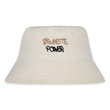 cool t-shirt design for brunettes - Stanley/Stella Recycled Bucket Hat - natural - Front