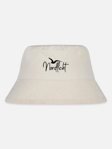 Nordlicht mit Möwe - Stanley/Stella recycelter Bucket Hat - Naturweiß
