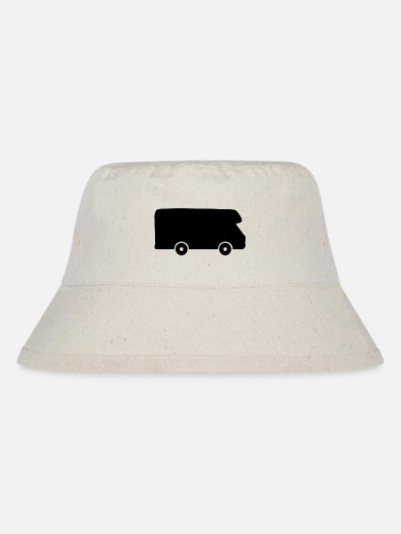 Wohnmobil Urlaub Aufkleber Sticker Camper Reise - Stanley/Stella recycelter Bucket Hat - Naturweiß