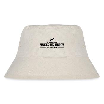 Un coolie allemand me rend heureux chien disant Wilsigns - Bob recyclé Stanley/Stella - blanc naturel - Devant
