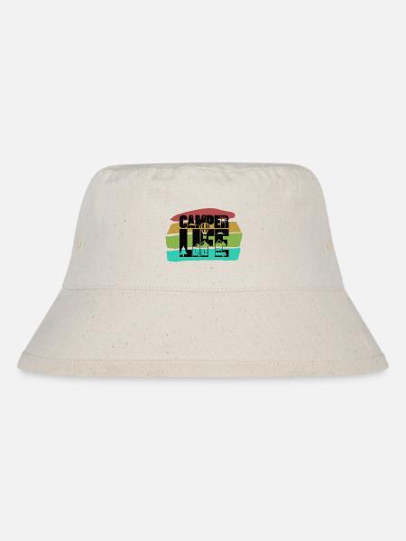 Camper Life - Stanley/Stella recycelter Bucket Hat - Naturweiß