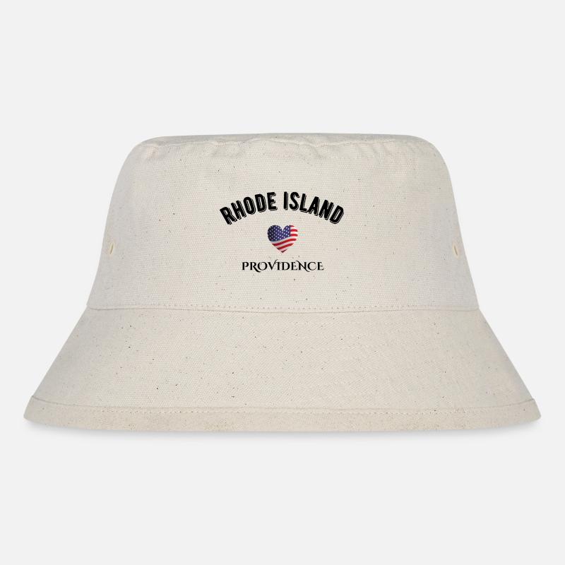 Rhode Island - Stanley/Stella Recycled Bucket Hat - natural