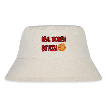 Pizza - Stanley/Stella Recycled Bucket Hat - natural - Front