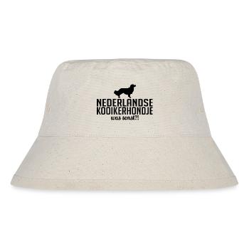 Nederlandse Kooikerhondje was sonst Hundespruch - Stanley/Stella recycelter Bucket Hat - Naturweiß - Vorne