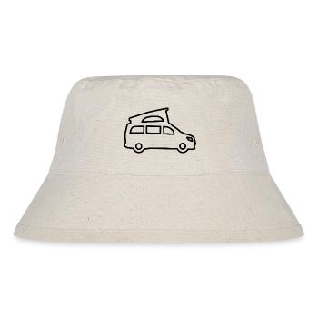 Campervan / Van 2 - Simple contour - Stanley/Stella Recycled Bucket Hat - natural - Front