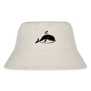 Wal Meer Fische - Stanley/Stella recycelter Bucket Hat - Naturweiß - Vorne