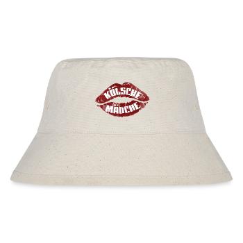 Kölsche Mädche Köln Kölnerin Mädchen - Stanley/Stella recycelter Bucket Hat - Naturweiß - Vorne