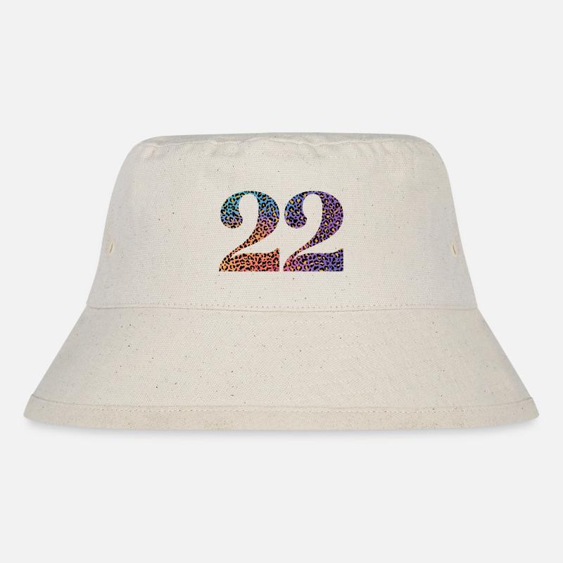 22. Geburtstag Leopard - Stanley/Stella recycelter Bucket Hat - Naturweiß