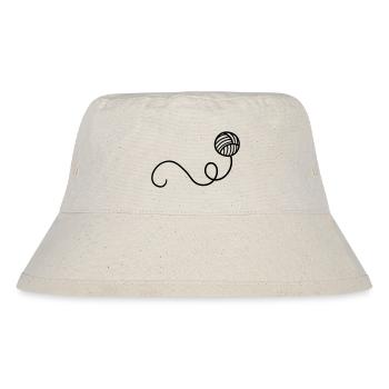 Cartoon Wool Ball - Stanley/Stella Recycled Bucket Hat - natural - Front