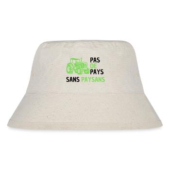 No country without peasants - Stanley/Stella Recycled Bucket Hat - natural - Front